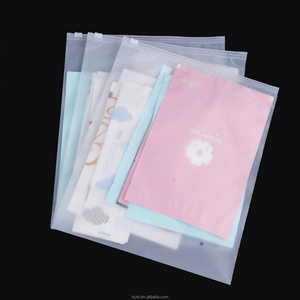 使い捨て<span class=keywords><strong>EVA</strong></span>透明厚さセルフシーリング包装袋つや消しジッパー靴下下着バッグ - Product Image 4