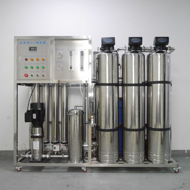 500L/Hour RO Filter Reverse Osmosis Water Treatment Plant Pump Stainless Steel Automatic Control Borehole Water Purification