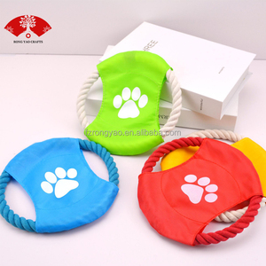 Juguete para Perros con Logotipo Personalizado, Juguete <span class=keywords><strong>de</strong></span> Cuerda <span class=keywords><strong>de</strong></span> Algodón para Mascotas, Juguetes para Masticar para Cachorros, Disco Volador <span class=keywords><strong>de</strong></span> Tela Oxford Impermeable, Gran Venta 2026 - Product Image 1