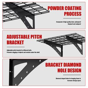 Estante de pared Estante de almacenamiento de garaje Estantes flotantes Estante de pared resistente Sistema de organización de garaje - Product Image 2