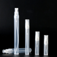 Vente en gros, vaporisateur en plastique personnalisé de 2ml 3ml 5ml 8ml 10ml, flacon vide noir transparent pour testeur de parfum