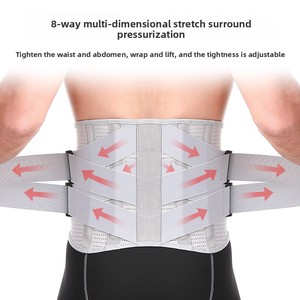Cinturón de Soporte <span class=keywords><strong>Lumbar</strong></span> Transpirable <span class=keywords><strong>para</strong></span> Hernia Discal, <span class=keywords><strong>Faja</strong></span> de Cintura <span class=keywords><strong>para</strong></span> Fitness, Levantamiento de Pesas, Sentadillas, Peso Muerto, <span class=keywords><strong>para</strong></span> Hombres y Mujeres, OEM ODM - Product Image 4