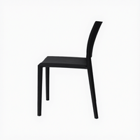 Chaise de salle à manger empilable en plastique PP coloré, nouveau design, pour extérieur, salon, café, restaurant - Vente en gros