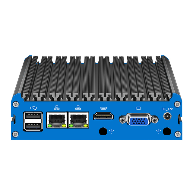 Fanless Mini Industrial PC Intel Core Dual Gigabit Ethernet DB9 COM Display for IoT Gateways Digital Signage Media Boxes G48