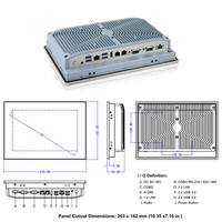 PC industriel 10,1'' IP66 en acier inoxydable, Intel Celeron J6412, 2,5 GbE, écran tactile capacitif pour l'automatisation industrielle