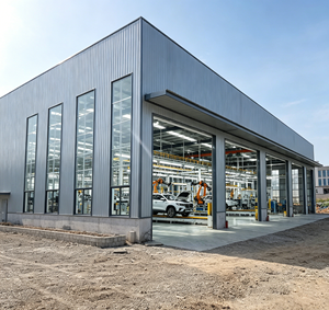 Almacén de Estructura de Acero de Gran Envergadura y Bajo Costo, Edificio Industrial Prefabricado para el Mercado de Nigeria - Product Image 4