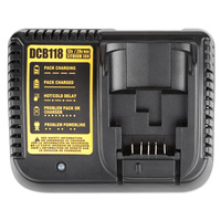 Chargeur de batterie rapide DCB118 pour batterie lithium-ion DeWalt 12V 18V 20V Max, chargeur de remplacement avec prise US EU UK AU