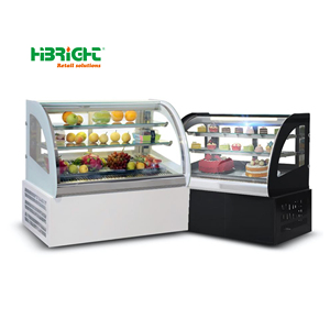 Vitrina Refrigerada Curva Comercial para Panadería, de 2 a 8 Niveles ° Vitrina Refrigerada para Pasteles y Repostería con Vidrio Antivaho LED para Panadería o Cafetería - Product Image 6