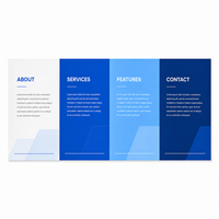 Brochure pliée en 4 volets en papier fantaisie pour impression offset, dépliant, prospectus, format personnalisé, estampage à chaud doré, affiche A4/A5