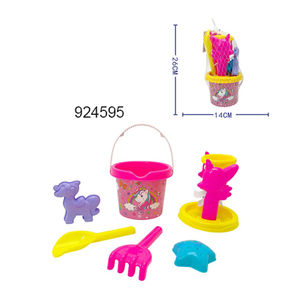 Offre Spéciale en gros 7 pièces jeux <span class=keywords><strong>de</strong></span> plein air en plastique plage seau <span class=keywords><strong>sable</strong></span> moules jouer ensemble été jouets pour enfants - Product Image 2