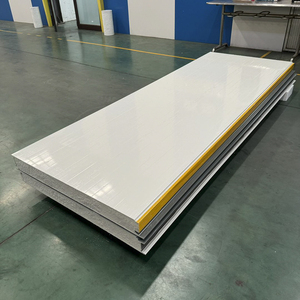 Bên ngoài bức tường cách nhiệt tấm kim loại Polyurethane bọt Tấm bánh sandwich ngoài trời PU Composite Ốp cho kho - Product Image 6