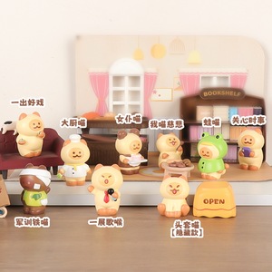 กล่องสุ่มฟิกเกอร์เรซิ่นรูปแมวเปลี่ยนรูปแบบได้ ชุด 8 ชิ้น ของตกแต่งโต๊ะทำงาน ของขวัญสำหรับวันหยุด - Product Image 2