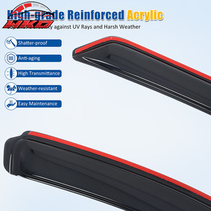 Viseras Acrílicas para Ventanas de Nissan Rogue 14-20, Deflectores de Lluvia y Sol - Product Image 4