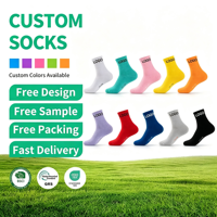 Chaussettes mi-mollet personnalisables pour hommes, en tricot, absorbantes, respirantes et antidérapantes, idéales pour le badminton et le basketball en été