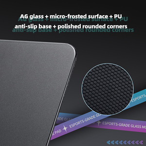 Tappetino per Mouse in Vetro Temperato AG Personalizzato con Base Antiscivolo in PU, Grafica/Logo Personalizzato per Gaming, <span class=keywords><strong>Mousepad</strong></span> in Vetro di Alta Qualità - Product Image 3