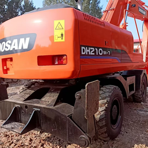 Excavatrice d'occasion Doosan DH210W-7 excavatrice hydraulique de roue de livraison rapide en vente - Product Image 1