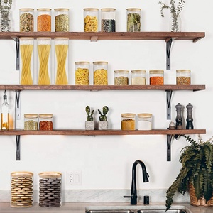 2 Pack von 100 unzen Glass <span class=keywords><strong>Jar</strong></span> mit <span class=keywords><strong>Bamboo</strong></span> Lids, Glass Canister und Food <span class=keywords><strong>Jar</strong></span> Sets - Product Image 6