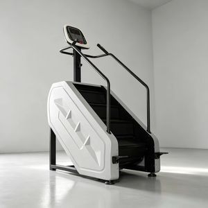 Escaladora Eléctrica Blanca Moderna con Estructura de Acero Estable, Máquina para Pérdida de Peso para Gimnasios - Product Image 5