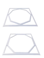 Plafonnier carré en aluminium + PC de haute qualité au design moderne 595x595mm, panneau LED 80W 3CCT, blanc mat IP20