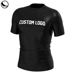Camiseta de Compresión Unisex para MMA, Protección UPF50, Transpirable, Manga Corta, Ropa Deportiva, Venta al Por Mayor, OEM, Adultos, Spandex Moderno - Product Image 1