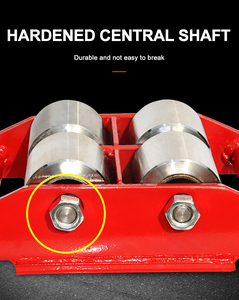 Structure de plate-forme à quatre roues portative de chariot à cargaison résistante de 8 tonnes avec l'appui de personnalisation d'OEM - Product Image 5