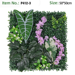 Panneau mural végétal artificiel <span class=keywords><strong>en</strong></span> plastique, haie verticale, résistant à l'eau, pour aménagement paysager de jardins, hôtels et centres commerciaux - Product Image 4