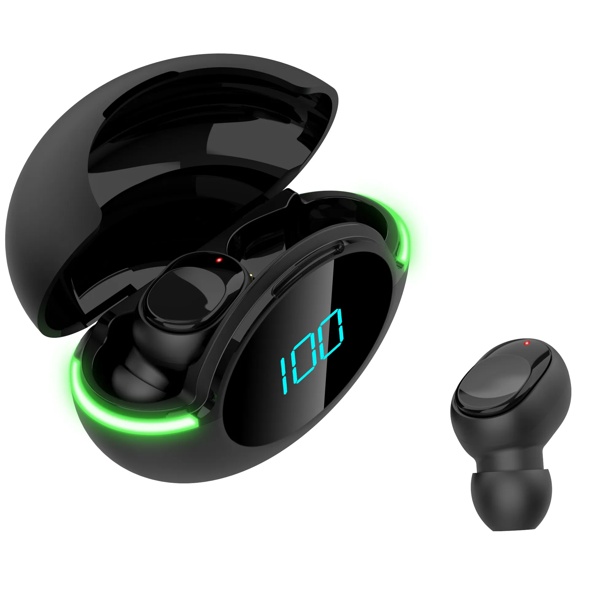 New product Handsfree wireless headset Led sports noise reduction headset game earphone Tws Y80 Touch headset OEM/ODM