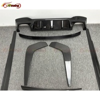 Body Kit Serat Karbon Kering Berkualitas Tinggi untuk BMW Seri 5 F90 M5 Interior Diffuser Depan Spoiler Belakang Side Skirt
