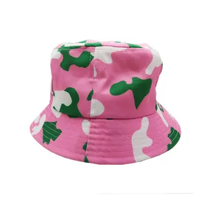 Mode benutzer definierte Hüte gedruckt und bestickt Baumwolle Fischer hochwertige Kappen Hüte Eimer Hut