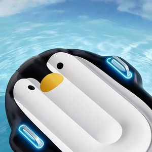 Planche de <span class=keywords><strong>surf</strong></span> gonflable Da Niu pour enfants, motif <span class=keywords><strong>pingouin</strong></span> mignon, avec poignées de sécurité pour piscine et plage - Product Image 4