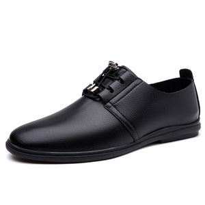 Mocasines de cuero para hombre, negros, sin cordones, con suela suave, cómodos para conducir, para uso en negocios y ocio. - Product Image 5