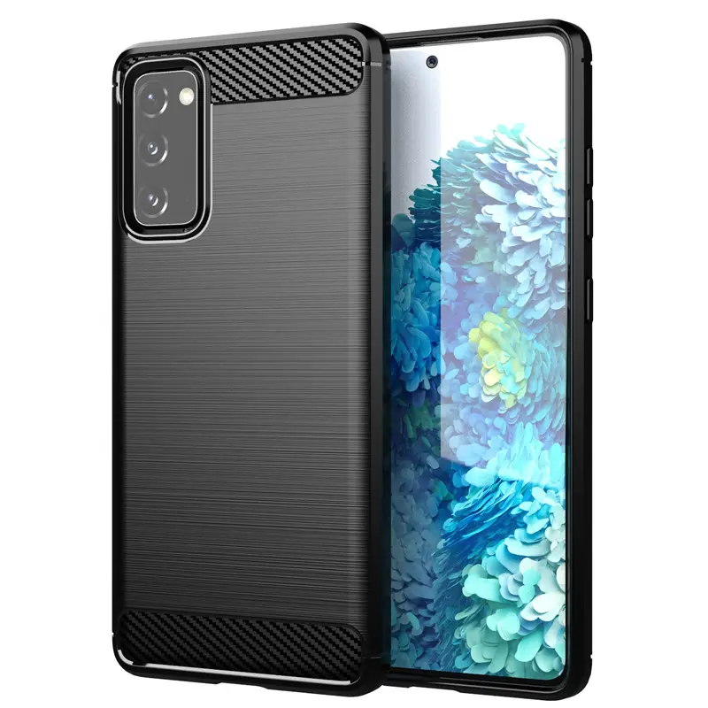 Huyshe Hoge Kwaliteit Carbon Fiber Tpu Back Cover Voor Samsung Galaxy S20 Fan Editie Telefoon Case Voor Samsung S20 Fe 5G Gevallen