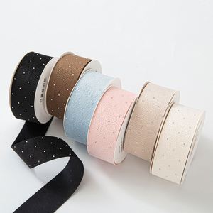 Ruban en similicuir imprimé argenté écologique de 4 cm, accessoires pour cheveux faits à la main, pour emballage de cadeaux et de fleurs - Product Image 5