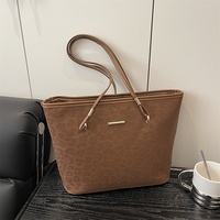 BESTELLA Nouveau Sac Fourre-tout Rétro en PU à Imprimé Léopard pour Femme, Sac à Main Tendance Grande Capacité à Bandoulière Unique