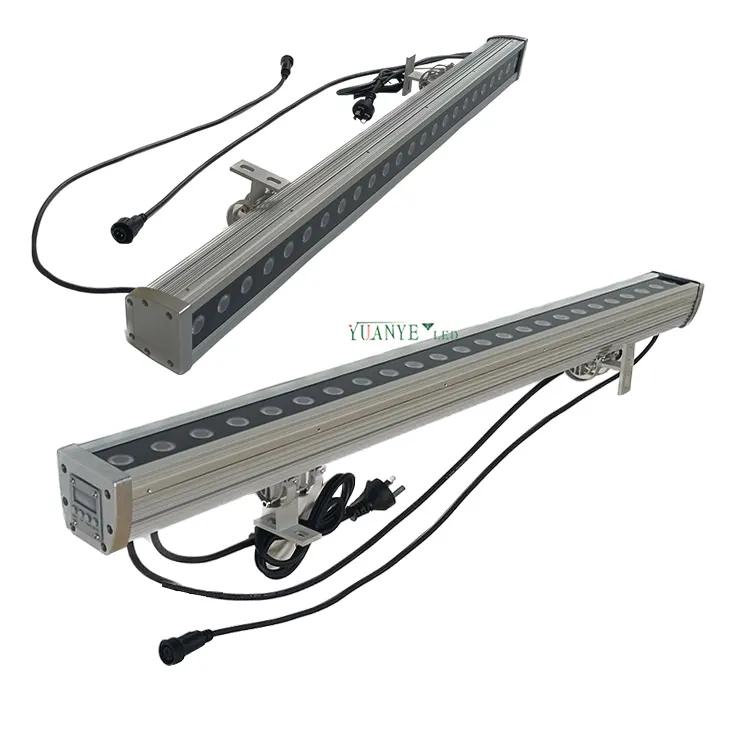 مصباح حائط خطي للإضاءة الخارجية rgb rgbw dmx512 30 سم 50 سم 100 سم 120 سم 100 وات إضاءة خارجية dmx مصباح غسيل