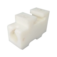 Bloc synthétique compatible avec le système de filetage PDC-BX pour la ligne de traitement de la volaille, des poulets et des poulets de chair