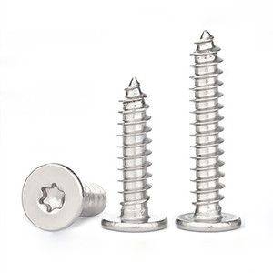สกรูเกลียวปล่อยหัว Torx แบนพิเศษ คุณภาพสูง ยี่ห้อ NINDEJIN เกรด A2-70 ผลิตจากเหล็กกล้าไร้สนิม 304 - Product Image 1