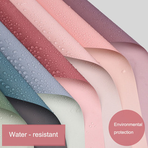 Korean Waterproof Bicolor Gift Wrapping Paper Manual Floral Bouquet Plastic Tissue Flower Wrapping Paper Papel Coreano