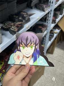 Pegatinas de movimiento 3D de Demon Slayer Inosuke para chica, calcomanías de movimiento 3D de personaje de <span class=keywords><strong>Manga</strong></span> para coche, portátil, tablero de esquí - Product Image 3