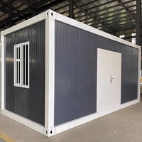 Maisons conteneurs préfabriquées portables à assemblage rapide de 20 et 40 pieds, cabines modulaires, maisons préfabriquées compactes en kit pour la vente en gros