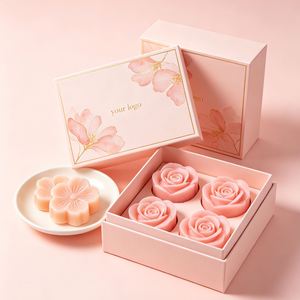 FX Eco Friendly Recycled Paper Box Magnetic Closure Custom Logo Designed for Organic <b>Soap</b> <b>Sets</b> Natural Bath Boutique Beauty - Product Image 3