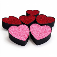 Boîte de roses éternelles en forme de cœur, rose éternelle en forme de cœur, boîte-cadeau romantique pour petite amie, anniversaire, mariage