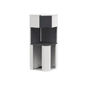 Módulo de esquina Fami GARAGE113 con mueble de pared de esquina de goma, 744x744x2000mm - Product Image 1