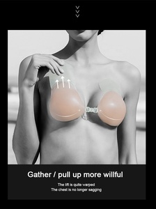 Hot Wholesale <strong>Strapless</strong> Backless Women Silicone Nipple Covers,Instant Breast Lift Sticky Silicone Invisible <strong>Bra</strong> - Product Image 3