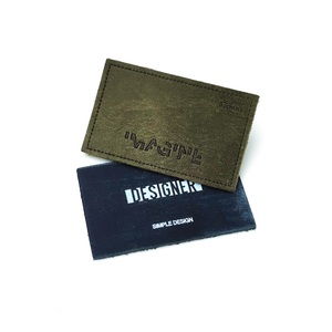 Thời Trang Mới Tùy Chỉnh Thiết Kế Denim Vải May Mặc Tag Vá PU <span class=keywords><strong>Jeans</strong></span> Da Nhãn Cho Quần Áo - Product Image 6