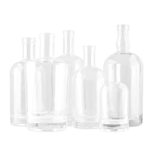 ขวดแก้วทรงกลมใสปิดผนึกขนาด1000มล. สำหรับวอดก้าวิสกี้เตกีล่าจินรัมบรั่นดี - Product Image 5