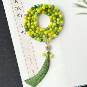 สร้อยข้อมือคริสตัลและพลอยเทียมขนาดพกพาสำหรับทุกเพศสายลูกปัดแอปเปิ้ลส้ม bodhi ขนาดเล็กใหม่ - Product Image 1
