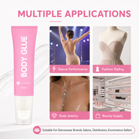 Colle corporelle végane et sans cruauté à base d'eau, marque privée, fixation forte pour vêtements et tenues de scène (OEM)
