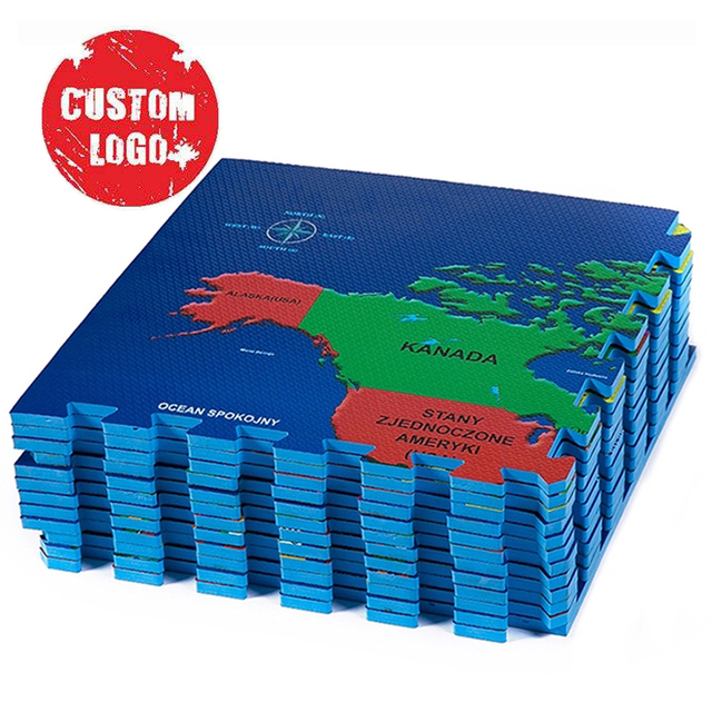 2026 Factory Custom New EVA Foam Mat Various Colors Interlocking Floor Puzzle Map Tape Printing Child Outdoor Prayer Childhood