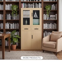 Armoire de rangement en acier pleine hauteur moderne à 2 tiroirs pour documents, idéale pour le bureau, la maison et l'école
